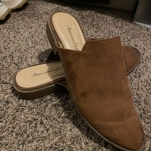 American Eagle Suede Slide on Mules